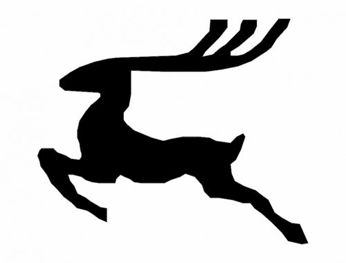 Reindeer Silhouette Free DXF File