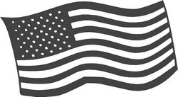 Free American Flag Logo DXF File