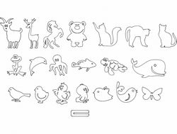 Animals Baby Free DXF File