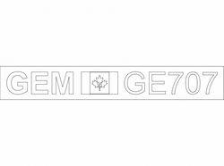 Gemini Sink Logo ge707 Free DXF File