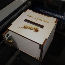 Laser Cut Cash Box 4mm Free DXF File