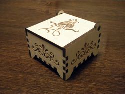 Laser Cut Small Wooden Box Trinket Box Free DXF File