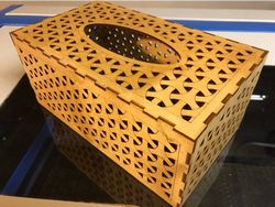 Tissue Box Weave 3mm Birch Plywood Free DXF File