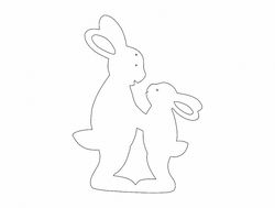Hasen (rabbits) Free DXF File
