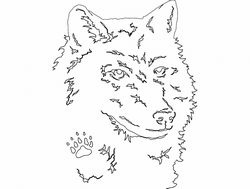 Wolf Head Free DXF File