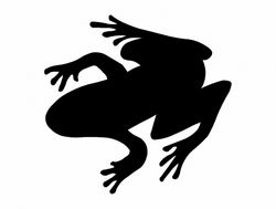 Zaba (frog Silhouette) Free DXF File