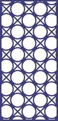 Design Of Decorative Circle Pattern Panel Free DXF File
