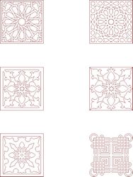 Moroccan Pattern Vector Art Free DXF File