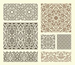 Scrollwork Islamic Pattern Collection Free DXF File
