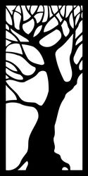 Tree  Decorative Panel Free DXF File