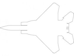 Aircraft f15 Sketch Free DXF File