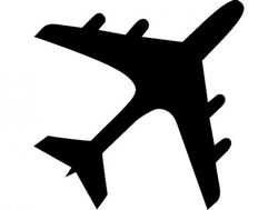 Aircraft Gravieren Airplane Silhouette Free DXF File