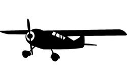 Aircraft Plane Silhouette Free DXF File