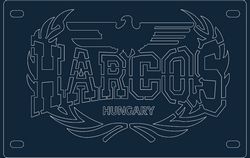 Harcos Rendszam Free DXF File