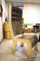 Wooden Hinge Pattern Roacker Chair Free DXF File