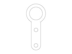Ball Joint Clevis Tool Free DXF File
