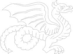 Dragon Eyes Drawing Free DXF File