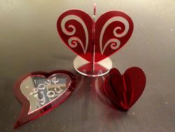 Heart Decoration Stand Free DXF File