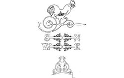 Rooster Weather Vane Victorian Free DXF File