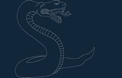 Serpent Snake Laser Cut Free DXF File