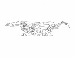 Simple Dragon Drawing Free DXF File