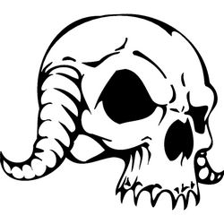Free Horror Skull Free DXF File