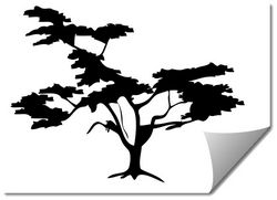 Tree 7 Silhouette Free DXF File