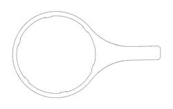 Water Filter Wrench Tool Free DXF File