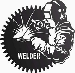 Welder Welding In Workshop Free DXF File