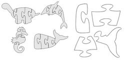 Whale Jigsaw Whale Puzzle Free DXF File