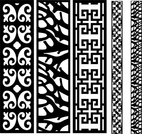 Decorative Screen Patterns For Laser Cutting 3 Free DXF File