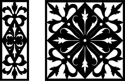 Decorative Screen Patterns For Laser Cutting 10 Free DXF File