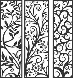 Decorative Screen Patterns For Laser Cutting 87 Free DXF File