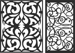 Decorative Screen Patterns For Laser Cutting 101 Free DXF File