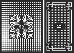 Decorative Screen Patterns For Laser Cutting 102 Free DXF File