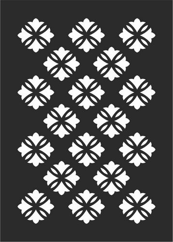 Decorative Screen Patterns For Laser Cutting 106 Free DXF File