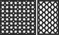 Decorative Screen Patterns For Laser Cutting 114 Free DXF File