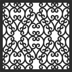 Decorative Screen Patterns For Laser Cutting 118 Free DXF File