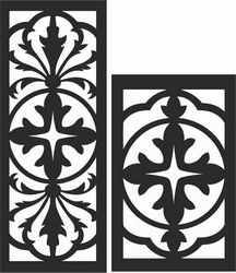 Decorative Screen Patterns For Laser Cutting 122 Free DXF File
