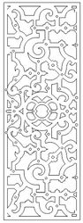 Decorative Screen Patterns For Laser Cutting 126 Free DXF File