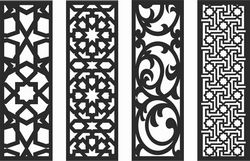 Decorative Screen Patterns For Laser Cutting 129 Free DXF File