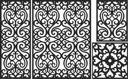 Decorative Screen Patterns For Laser Cutting 141 Free DXF File