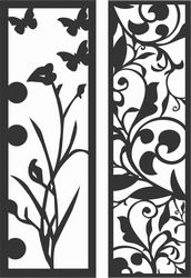 Decorative Screen Patterns For Laser Cutting 176 Free DXF File