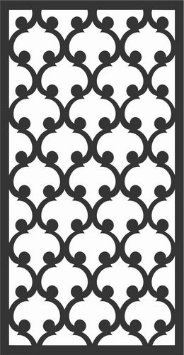 Floral Screen Patterns Design 13 Free DXF File