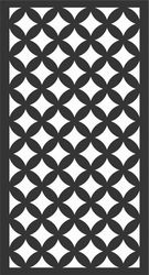 Floral Screen Patterns Design 14 Free DXF File