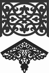 Floral Screen Patterns Design 40 Free DXF File
