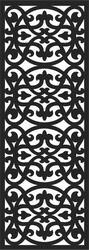 Floral Screen Patterns Design 43 Free DXF File