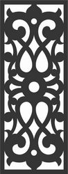 Floral Screen Patterns Design 44 Free DXF File