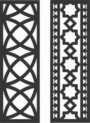 Floral Screen Patterns Design 45 Free DXF File