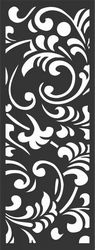 Floral Screen Patterns Design 53 Free DXF File